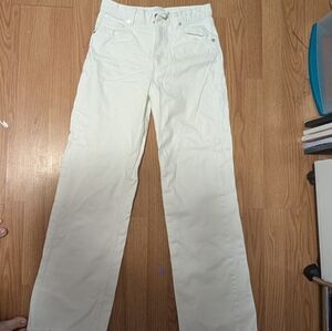 Zara White Flare & Wide Leg Jeans